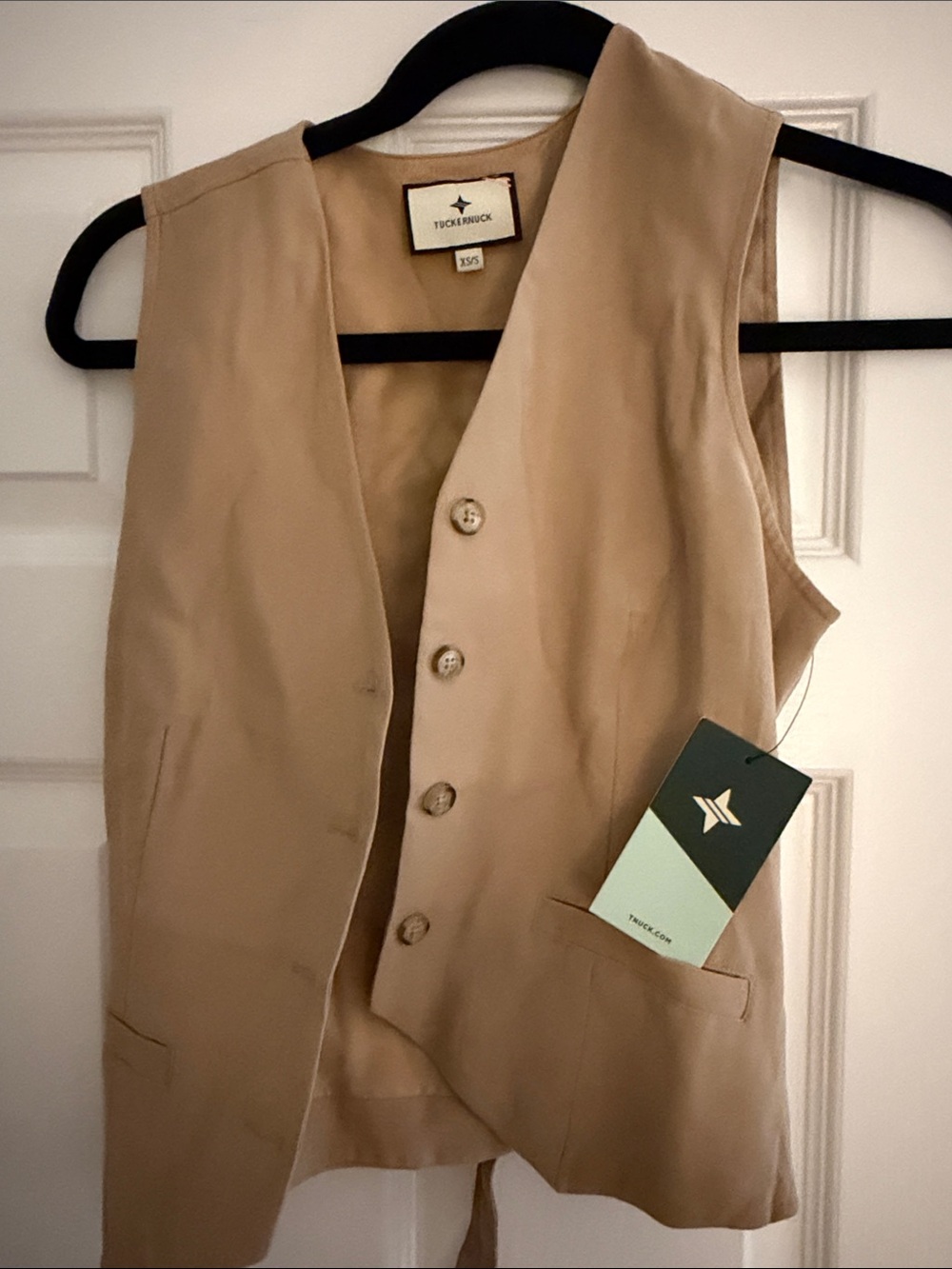 Tuckernuck Beige Button-Front Vest